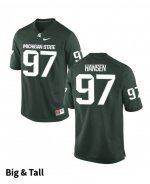 Men's Maverick Hansen Michigan State Spartans #97 Nike NCAA Green Big & Tall Authentic College Stitched Football Jersey XV50D30DJ